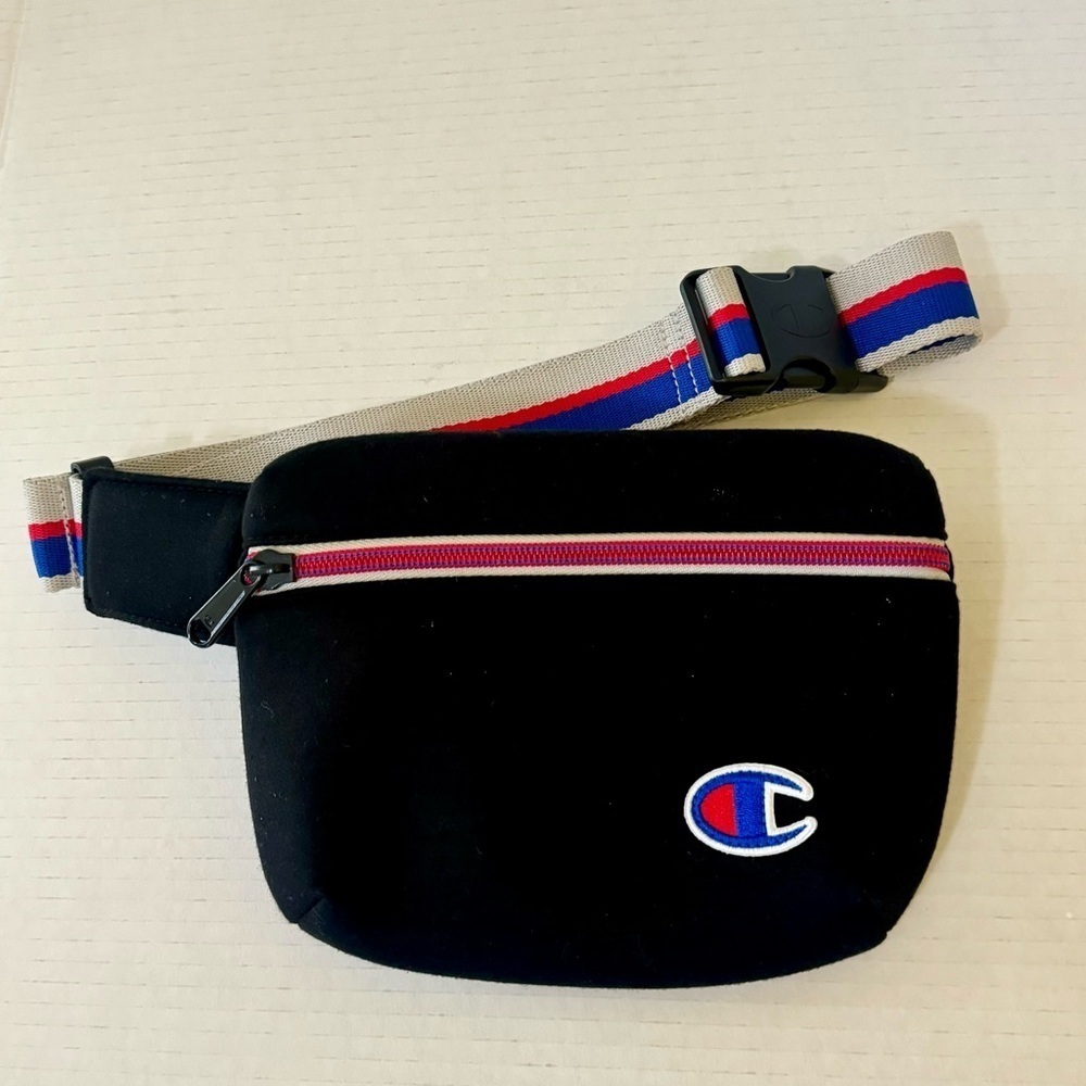 Champion Authentic Unisex Multi Purpose Waist Fanny Belt Bag Black  Sport Casual